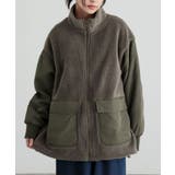 カーキ | n'OrLABELボアキルティング切替ブルゾン  | osharewalker