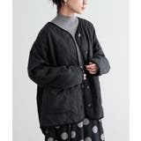 ブラック | n'OrLABELノーカラーキルティングジャケット  | osharewalker