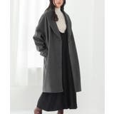 杢チャコール | n'OrLABELウールライクショールカラーコート | osharewalker