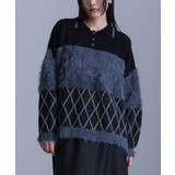 ブラック | kOhAKUシャギー切替ポロニット  | osharewalker