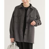 杢チャコール | n'OrLABELフェイクメルトンオーバーシャツ | osharewalker