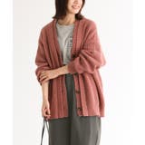 ピンク | n'OrLABELダブルリブ畦編みカーディガン | osharewalker