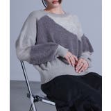 グレー | kOhAKUランダム編地ニット  | osharewalker