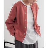 テラコッタ | n'OrLABEL裏起毛クルーネックカーディガン | osharewalker