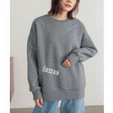 杢チャコール | n'OrLABEL裏起毛刺繍ロゴスウェット | osharewalker