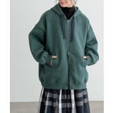 グリーン | n'OrLABEL裏起毛ダブルジップパーカー  | osharewalker