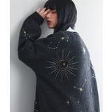 杢チャコール | somari imagination星柄刺繍ニットカーディガン | osharewalker