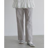 ライトグレー | somari imaginationスカラップステッチストレートパンツ | osharewalker