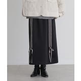 ブラック | somari imaginationリボンジャージスカート  | osharewalker