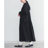 ブラック | somari imaginationプリーツレイヤードワンピース  | osharewalker