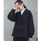 ブラック | n'OrLABEL袖タックテーラードジャケット | osharewalker