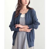 グレイッシュネイビー | n'OrLABELシンプルUネック&Vネックニットカーディガン | osharewalker