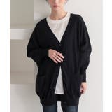 ブラック | n'OrLABELキレイドルマン綿ニットカーディガン  | osharewalker