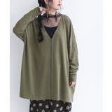 カーキ | n'OrLABELスウェットジップカーディガン  | osharewalker