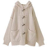 ライトベージュ | n'OrLABELダッフルデザインニットパーカー | osharewalker