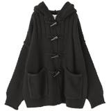 ブラック | n'OrLABELダッフルデザインニットパーカー | osharewalker