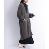 チャコール | n'OrLABELシャギーニットロングカーディガン | osharewalker