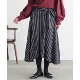 ネイビー(31) | n'OrLABELクラシカルストライプスカート  | osharewalker