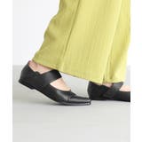 ブラック(5) | n'OrLABEL走れるベルトストラップパンプス  | osharewalker