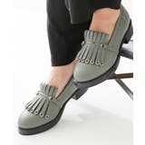 ニュアンスグレー | kOhAKUフリンジデザインローファー | osharewalker