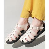 グレージュ | n'OrLABELバックルデザイングルカサンダル | osharewalker