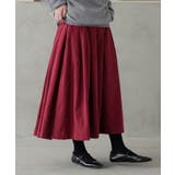 ボルドー | n'OrLABELスエードタッチタックスカート  | osharewalker