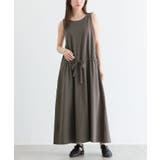 チャコール(09) | n'OrLABEL洗練シンプルロングワンピース  | osharewalker