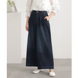 インディゴ | n'OrLABELきれい見えデニムワイドパンツ | osharewalker