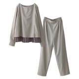 ライトグレー | kOhAKUシフォンプリーツ切替セットアップ | osharewalker