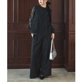 ブラック | n'OrLABELレースデザインセットアップ | osharewalker