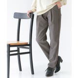 チャコール | n'OrLABEL裏起毛フレキシンテーパードパンツ  | osharewalker