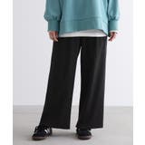 ブラック | n'OrLABELセルフカットリブワイドパンツ | osharewalker