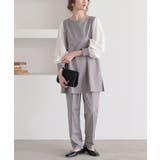 ライトグレー | n'OrLABEL異素材ブラウスセットアップ  | osharewalker