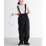 ブラック | n'OrLABELウエストドロストサロペット | osharewalker