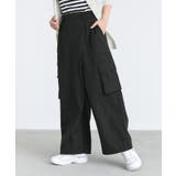 ブラック | n'OrLABELカシュクールワイドカーゴパンツ | osharewalker