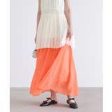 オレンジ | n'OrLABELふわさらロングスカート | osharewalker