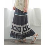 ネイビー | somari imaginationクロシェ編みニットスカート | osharewalker