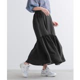 ブラック | n'OrLABELゆるひら涼スラブマーメイドティアードスカート | osharewalker