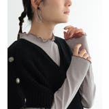 ベージュ | n'OrLABELメローデザインリブカットソー | osharewalker