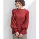 レッド(60) | n'OrLABELパフスリーブデザインリブニット  | osharewalker