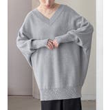 杢グレー(10) | n'OrLABELドルマンVネックニット  | osharewalker