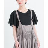 ブラック(7) | n'OrLABELフレアスリーブデザインTシャツ | osharewalker