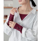 バーガンディ | n'OrLABEL前後2wayあったかロンT | osharewalker