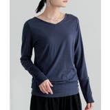 ネイビー | n'OrLABEL前後2wayあったかロンT | osharewalker