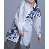 オフホワイト | kOhAKUスプラッシュペイントシャツ | osharewalker