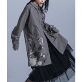 チャコール | kOhAKUスプラッシュペイントシャツ | osharewalker