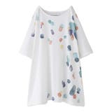 オフホワイト | n'OrLABEL水彩模様プリントTシャツ | osharewalker