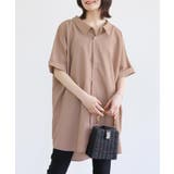 ピンクベージュ | n'OrLABEL洗練デザインロングシャツ | osharewalker