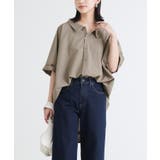 モカベージュ | n'OrLABEL洗練デザインロングシャツ | osharewalker