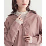 クリーム | n'OrLABELタートルネックシアー切替カットソー | osharewalker